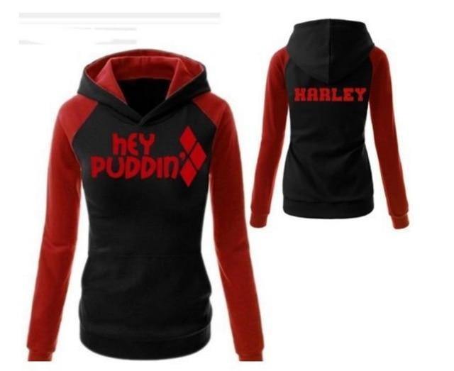 Suicide Squad Harley Quinn Hoodies Sweatshirt Tops Pants Costumes