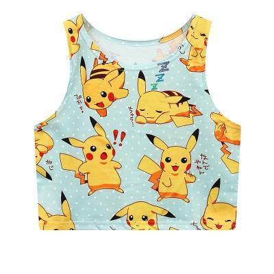 Pokemon Go Pikachu Cosplay Harajuku Costume Pocket Monster Tops Shirt