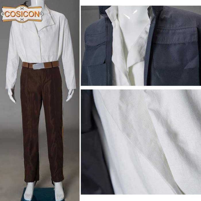 Star Wars  Han Solo Cosplay Costume  Full Set  Halloween Party Costume
