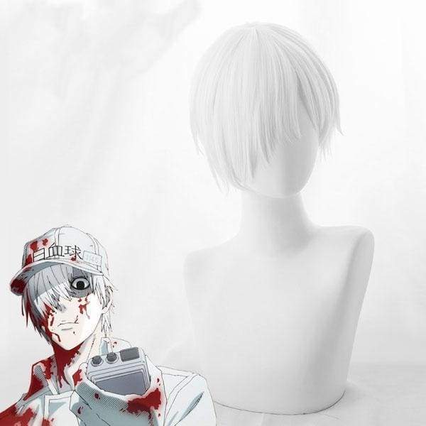 Cells At Work! White Blood Cell Neutrophil Cosplay Wig