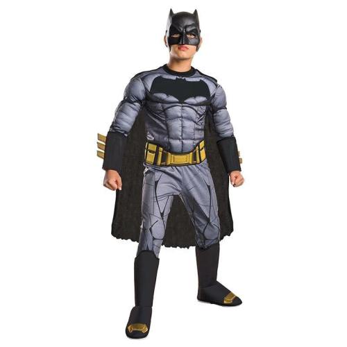 Dawn Of Justice Boys Cool Deluxe Muscle Batman Child Dc Movie Cosplay Superhero Halloween Costume