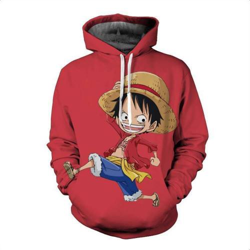 One Piece Hoodie - Monkey D. Luffy Pullover Hoodie Csso016