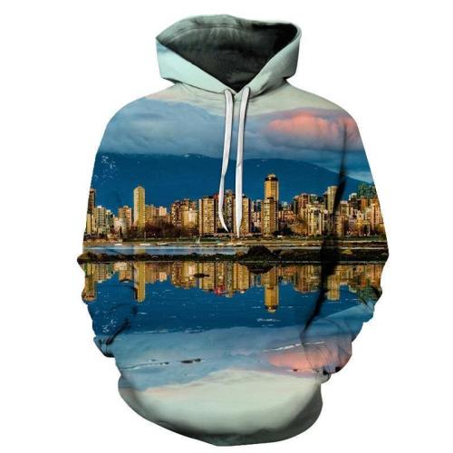 Vancouver Skyline 3D - Sweatshirt, Hoodie, Pullover