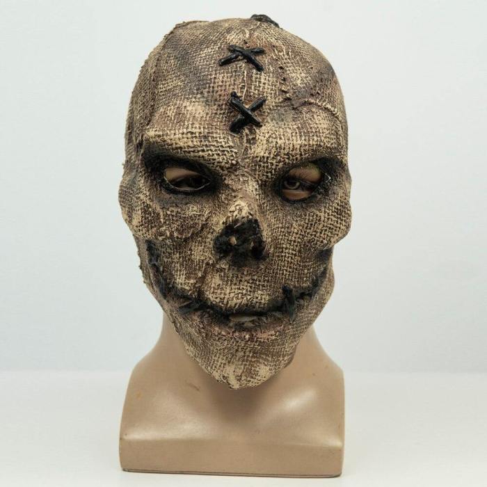 Horror Killer Skull Cosplay Skeleton Latex Mask Helmet Halloween Props