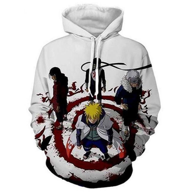 Unisex Hoodies Naruto Pullover 3D Print Cosplay Jacket Sweatshirt