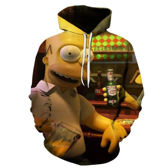 The Simpsons Hoodie - Homer J Simpson Pullover Hoodie