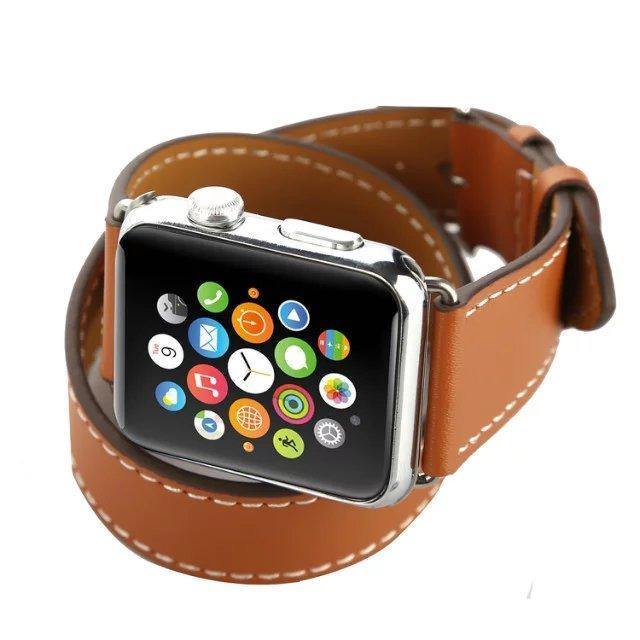 Apple Watch Leather Double Tour Watchband