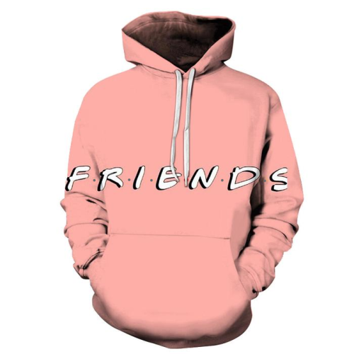 Pink Friends 3D - Sweatshirt, Hoodie, Pullover