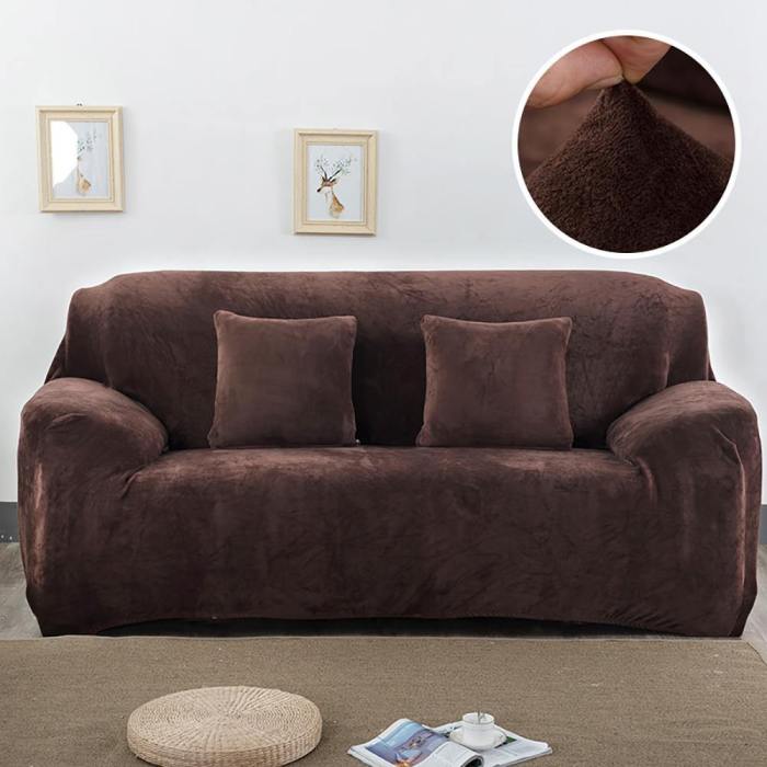 Thick And Soft Plush Fabric Sofa Cover