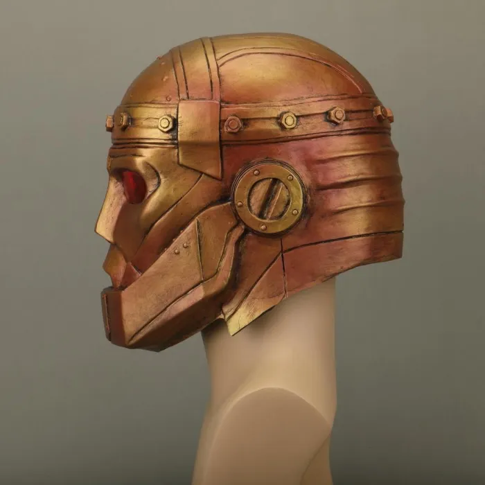 Anime Doom Patrol Mask Robotman Led Latex Helmet Halloween Superhero Mask Cosplay Prop