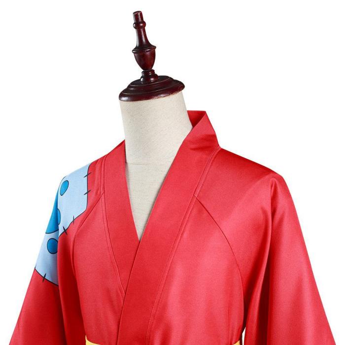 One Piece Wano Country Monkey D. Luffy Kimono Outfits Halloween Carnival Suit Cosplay Costume