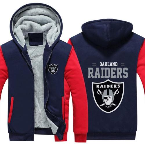 Oakland Raiders Casual Hooded Warm Sweatshirts Male Thicken Tracksuit