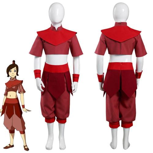 Avatar: The Last Airbender Ty Lee Kids Childern Top Pants Outfits Halloween Carnival Suit Cosplay Costume