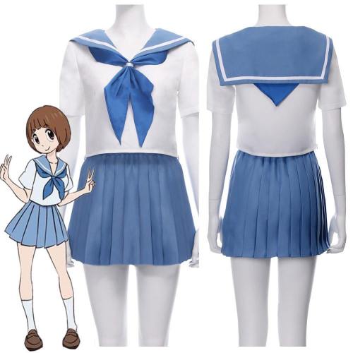 Kill La Kill Mako Mankanshoku Japanese School Sailor Uniform Skirt Outfit Halloween Carnival Costume Cosplay Costume