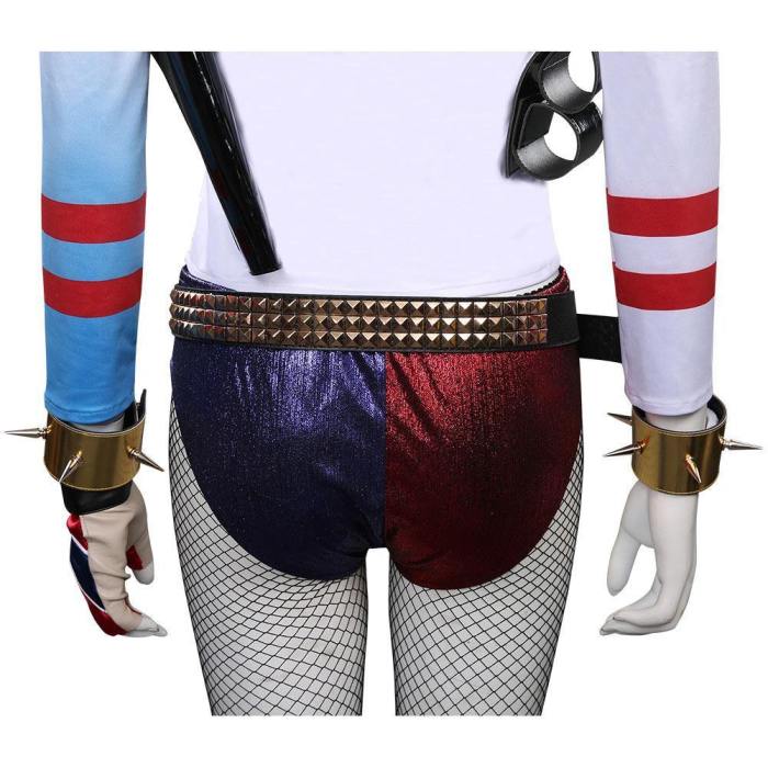 Suicide Squad Harleen Quinzel T-Shirt Pants Outfits Halloween Carnival Suit Cosplay Costume