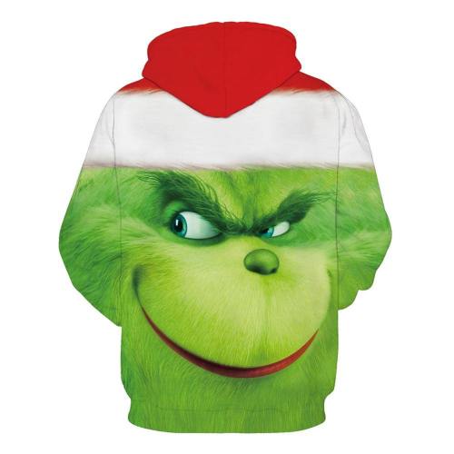 Grinch Hoodie - The Grinch Pullover Hooded Sweatshirt