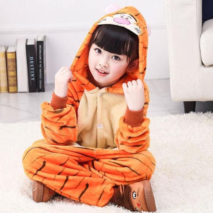 Child Romper Cute Tiger Costume For Kids Onesie Pajamas For Girls Boys