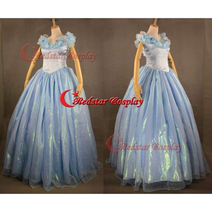 Cinderella Dress, Cinderella Costume, Cinderella 2015 Cosplay Costume For Girls Adult Dress
