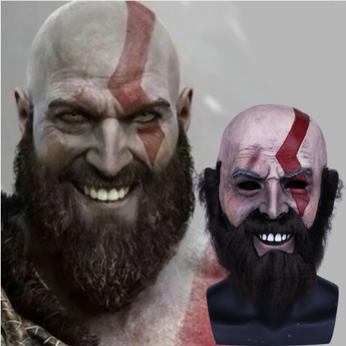 Game God Of War Kratos Leviathan Cosplay Mask Halloween Props