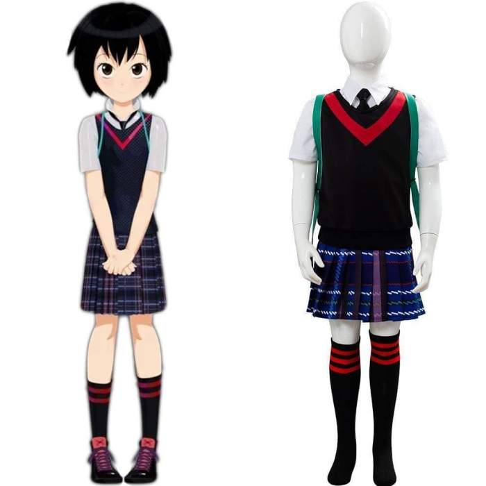 Spider-Man: Into The Spider-Verse Peni Parker Cosplay Costume For Kids Little Girls