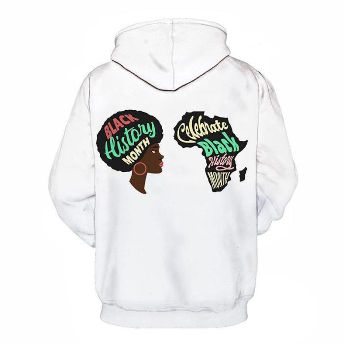 Color White - Black History Month 3D - Sweatshirt, Hoodie, Pullover