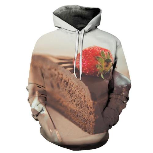Chocolate And Strawberry 3D Hoodie