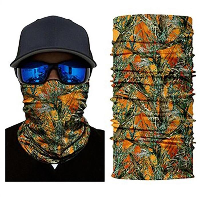 3D Hunting Tree Camouflage Military Tactical Face Shield Bandana Mask