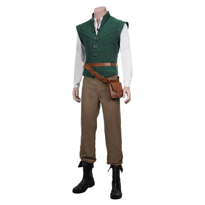 Tangled-Flynn Rider Vest Shirt Outfits Halloween Carnival Suit Cosplay Costume