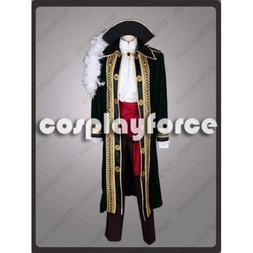 Hetalia: Axis Powers Spain Pirate Cosplay Costume