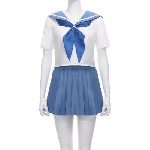 Kill La Kill Mako Mankanshoku Japanese School Sailor Uniform Skirt Outfit Halloween Carnival Costume Cosplay Costume