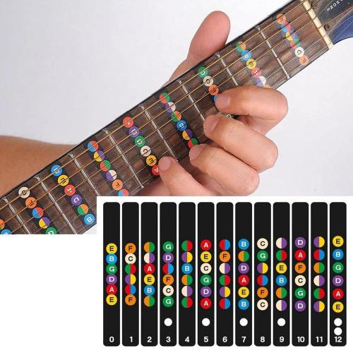Colorful Guitar Fretboard Stickers