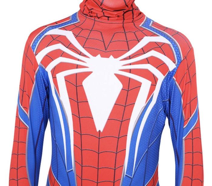 Spiderman Jumpsuit Superhero White Spider Halloween Cosplay