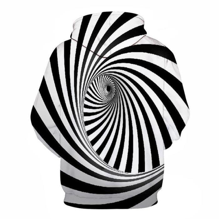Big Swirl Illusion 3D - Sweatshirt, Hoodie, Pullover