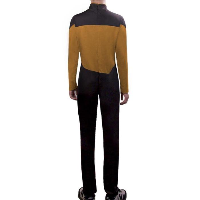 Star Trek Tng The Next Generation Jumpsuit Uniform Costume Yellow/Blue/Red