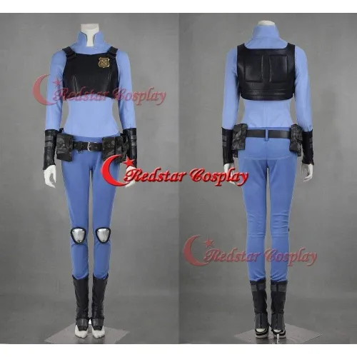 Zootopia Cosplay Rabbit Bunny Officer Judy Hopps Cosplay Costume Uniform Outfit