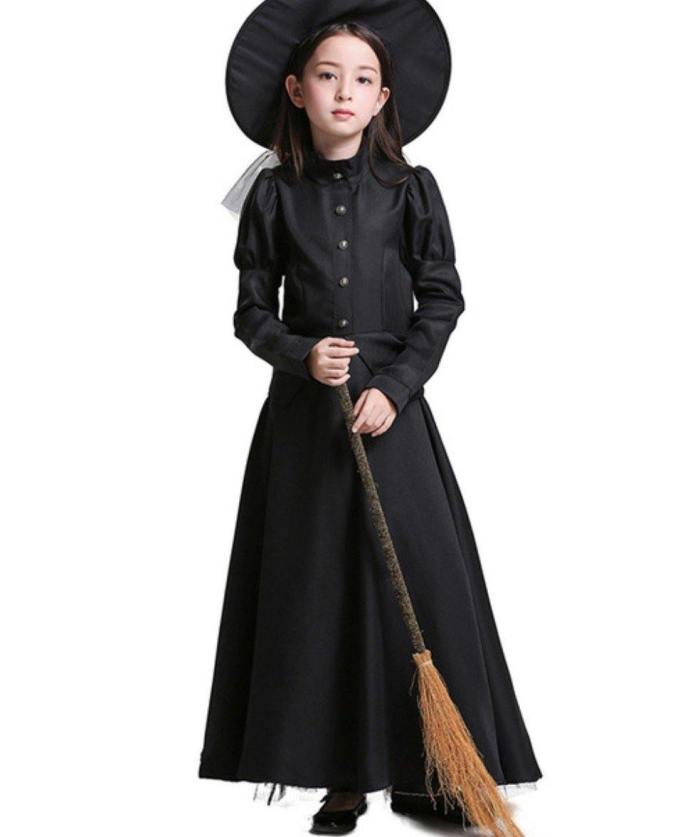 Halloween Witch Costume Parent Child Outfit Black Dress Costumes