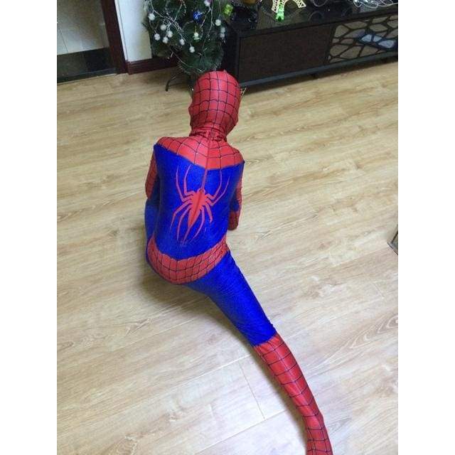 spiderman costume kids 3d girl child the amazing spider man mask costume suit boys spandex black red halloween adult men Cosplay