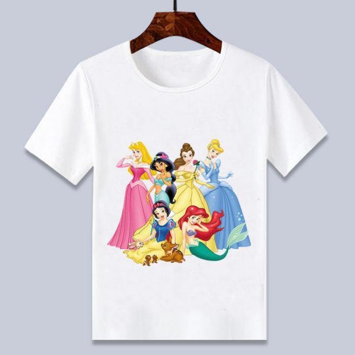 Princess Snow White Kids Girls Summer Cartoon T Shirt Short Tops Gifts