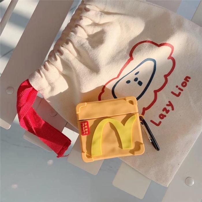Mcdonald'S Box Airpods Pro Protective Case Cover With Matching Key Ring