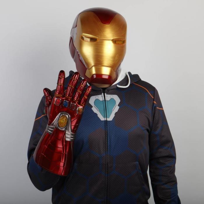 Avengers Endgame Iron Man Gauntlet Gloves Stone Movable Led Light Infinity War Glove Halloween Props