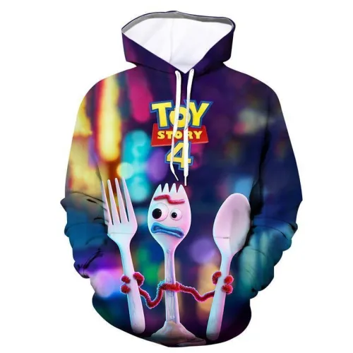 Vivid Toy Story 4 Printed Hoodie Kids Hooded Sweatshirt