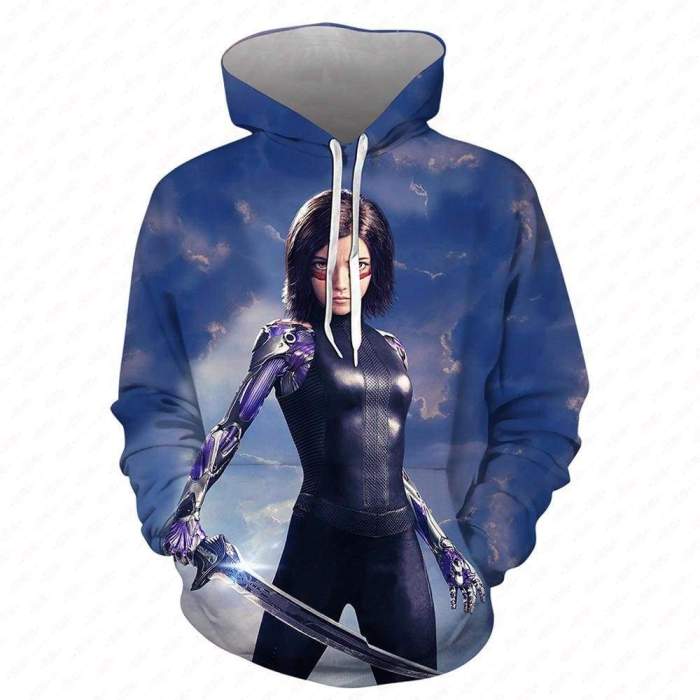 Alita Hoodie - Battle Angel Pullover Hoodie