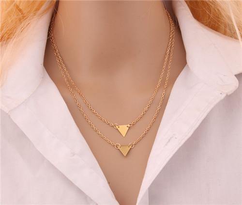 Bohemian Style Triangles Necklace