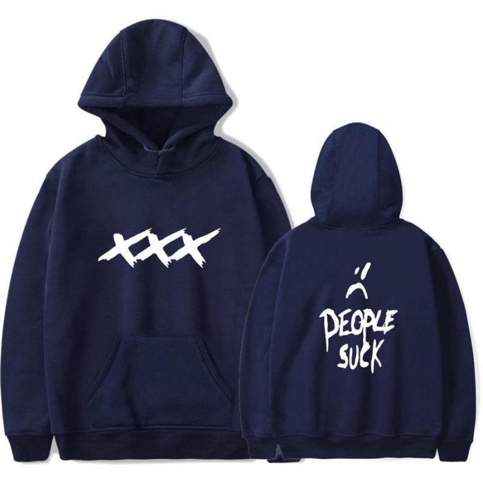 Top Rapper Xxx Hoodie Printed Pullover Hoodie Sweatshirt