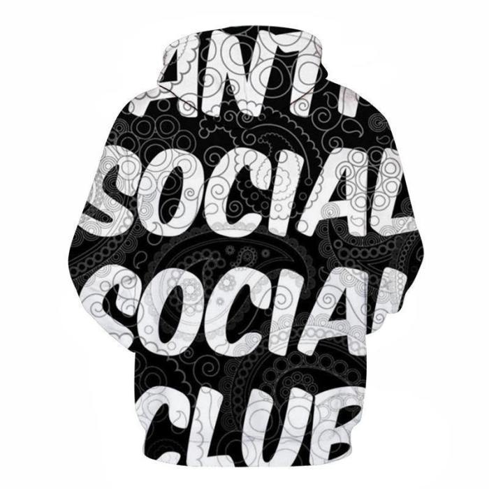 The Social Club 3D - Sweatshirt, Hoodie, Pullover