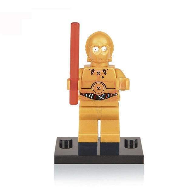 Single Sale Star Wars Luke Leia Han Solo Anakin Darth Vader Yoda Jar Jar Binks DIY Building Blocks ToyS For CHILDREN starwars