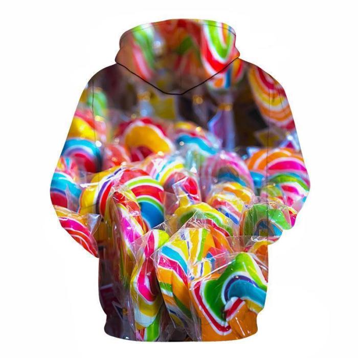 Rainbow Candy 3D - Sweatshirt, Hoodie, Pullover