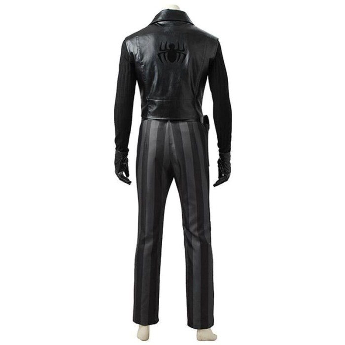 Spider-Man: Into The Spider-Verse Spider-Man Noir Outfit Cosplay Costume