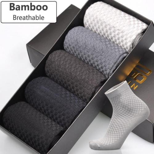 Bamboo Fiber Socks For Men - Anti-Bacterial & Breathable