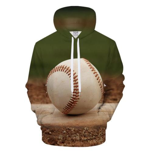 Baseball 3D - Sweatshirt, Hoodie, Pullover